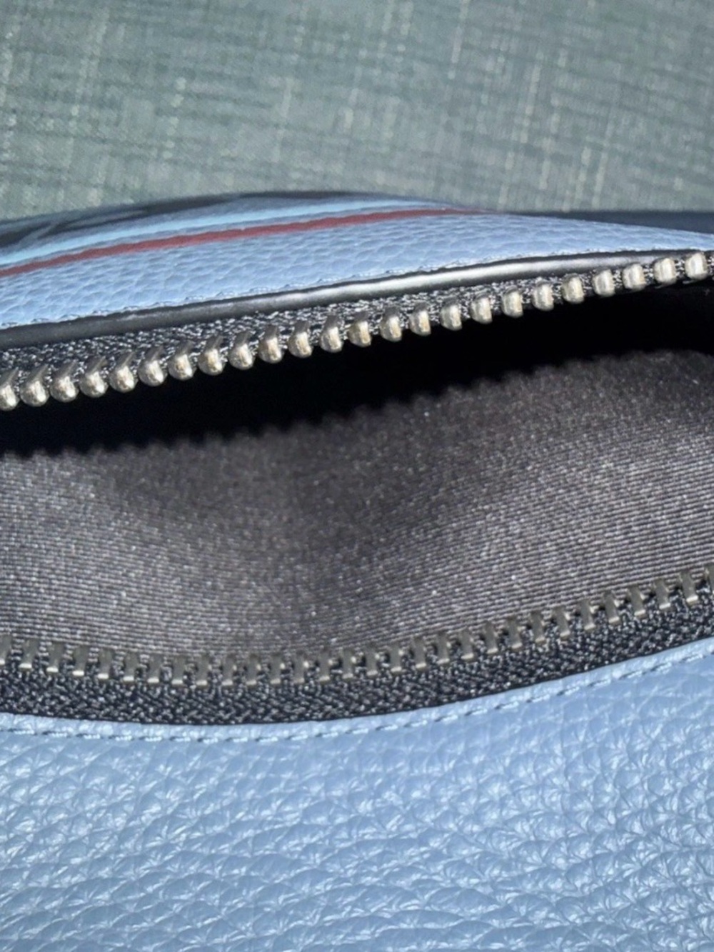 Coach west backpack refined pebble leather blue comfort carry - Picture 6 of 9